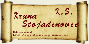 Kruna Stojadinović vizit kartica